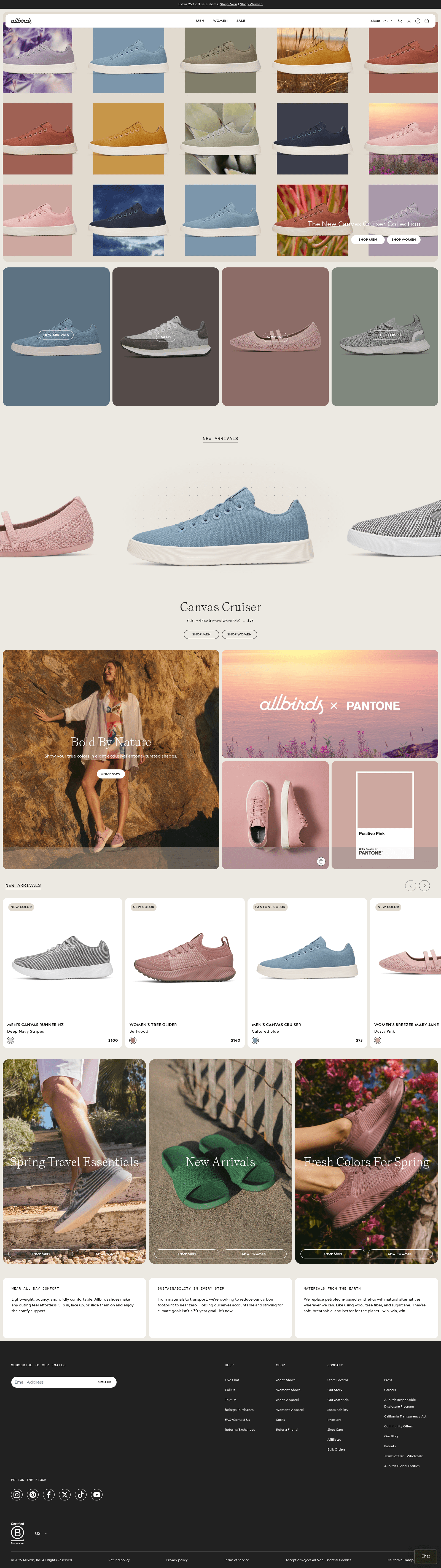 Allbirds desktop screenshot