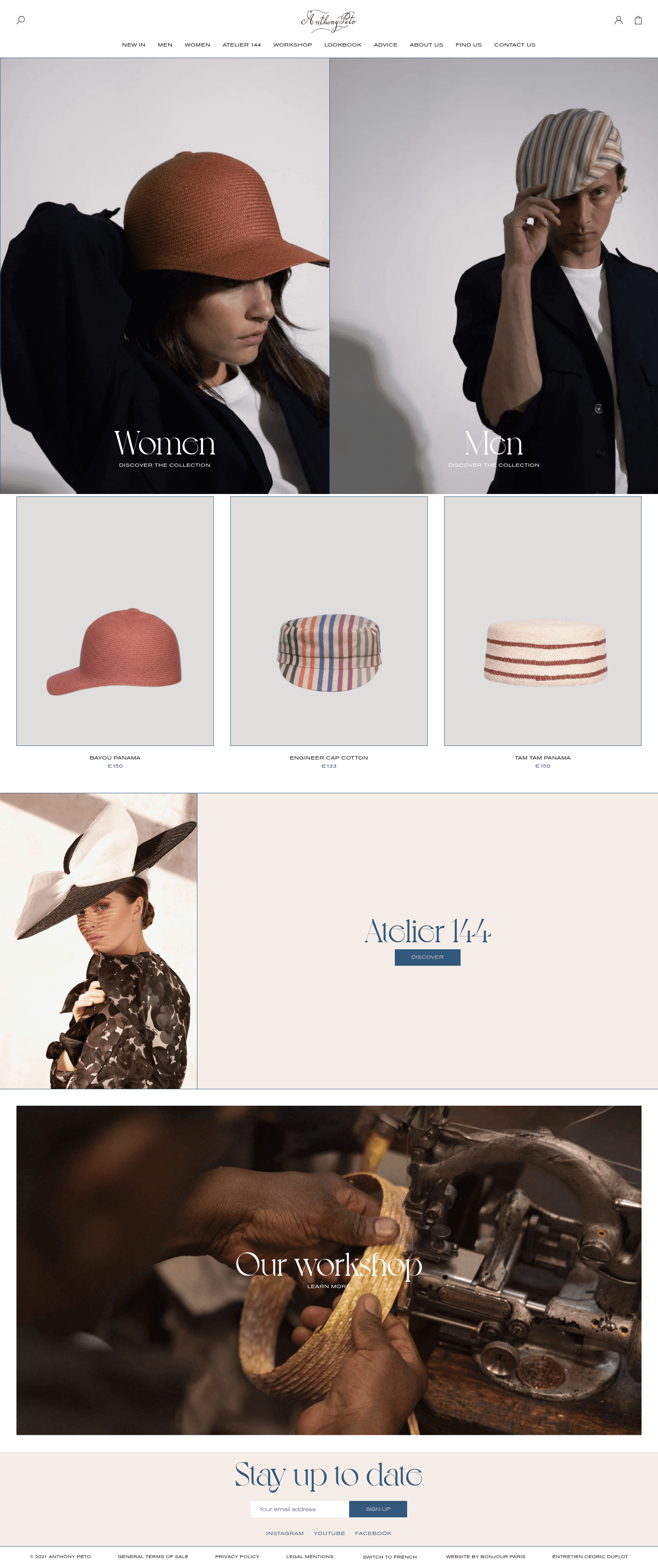 Anthony Peto — desktop view