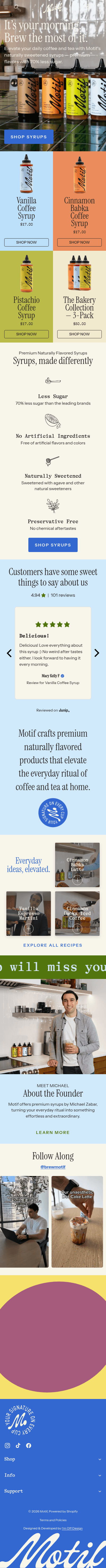 Brew Motif mobile screenshot