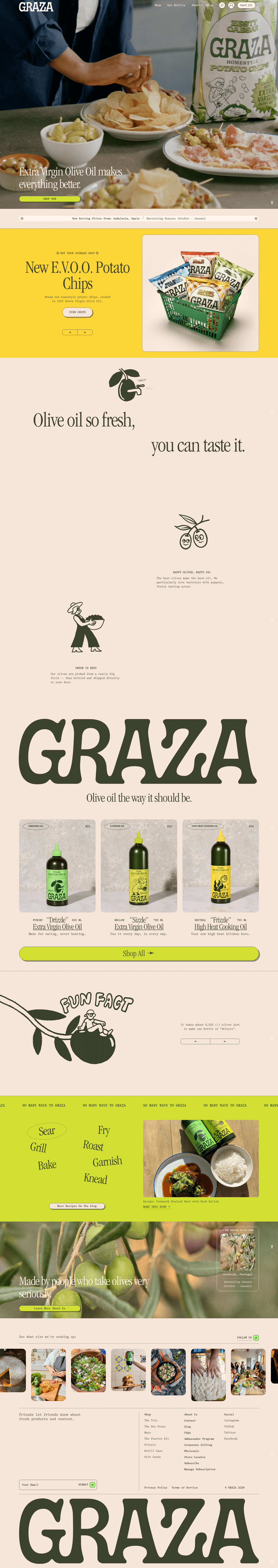 Graza — desktop view