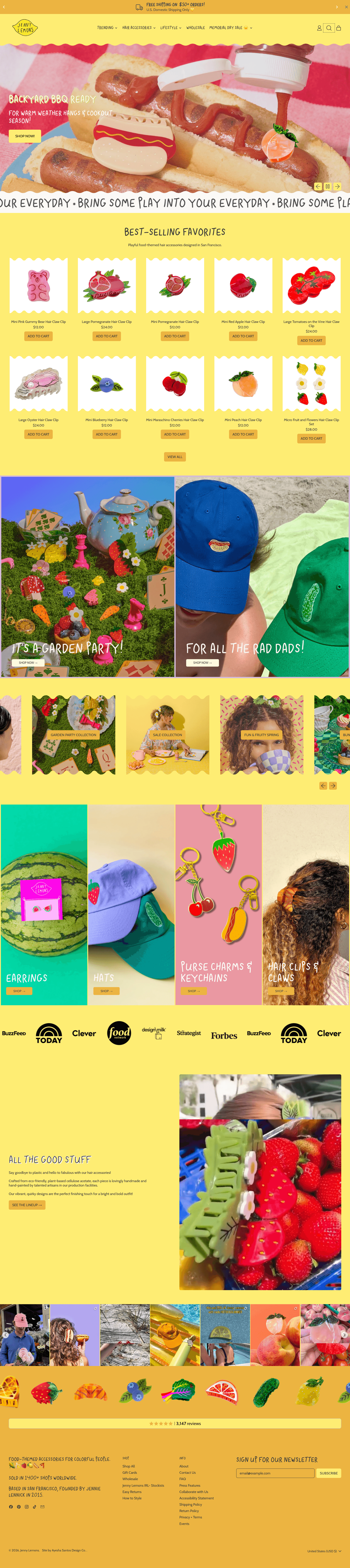 Jenny Lemons: Fun, Creatively Designed Accessories desktop screenshot