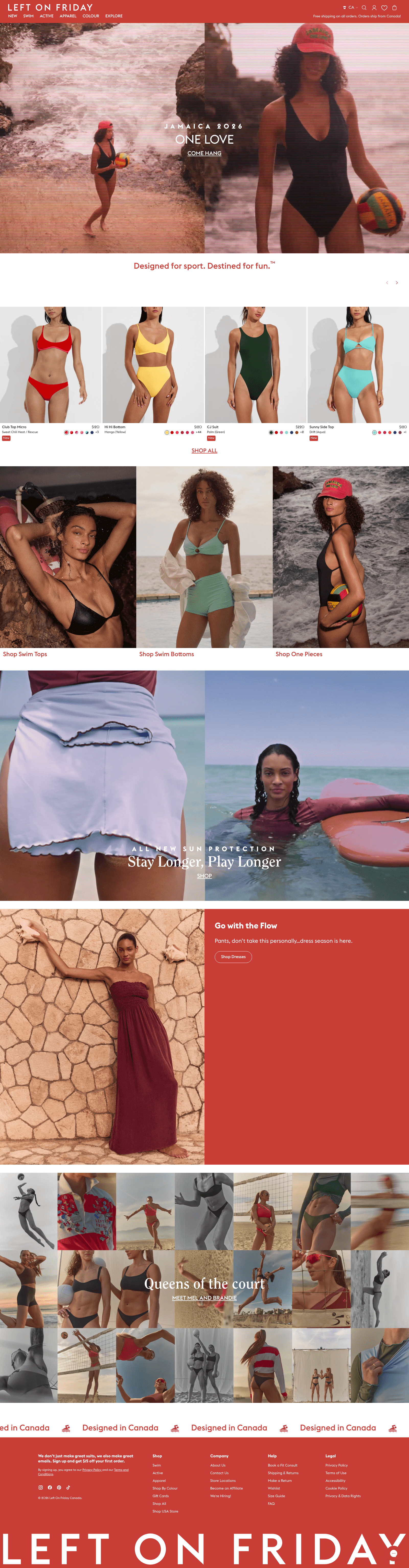 Left On Friday — desktop view