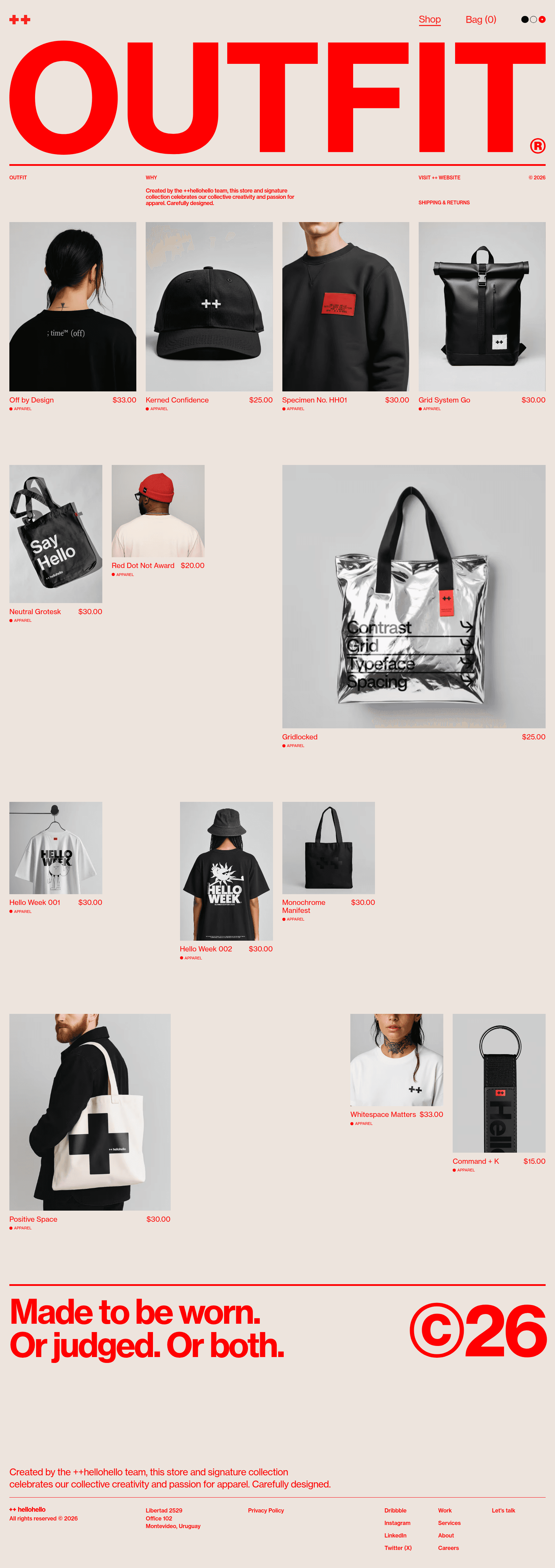 Outfit desktop screenshot