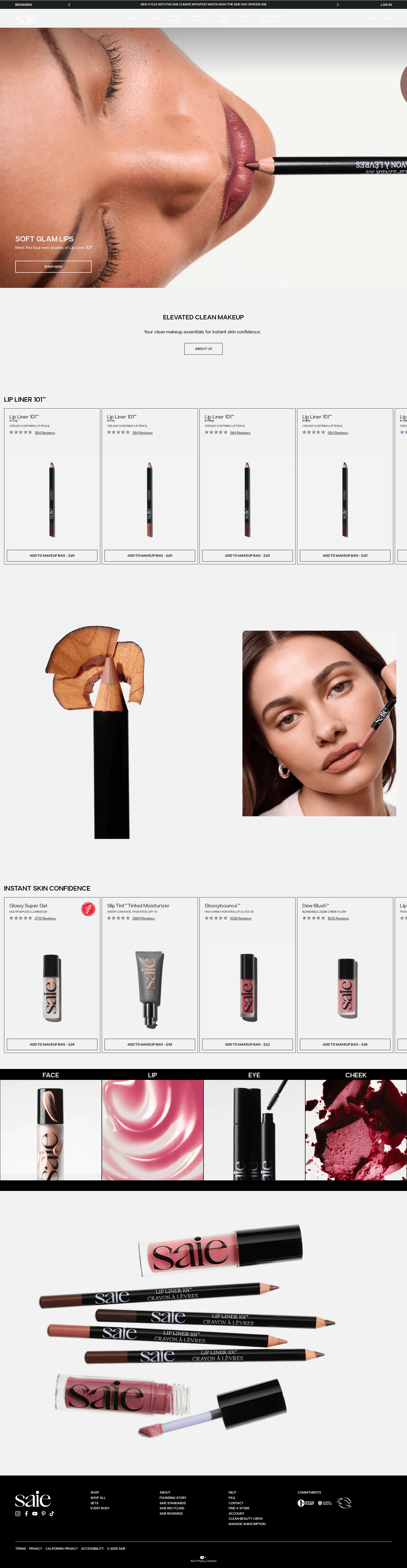 Saie — desktop view