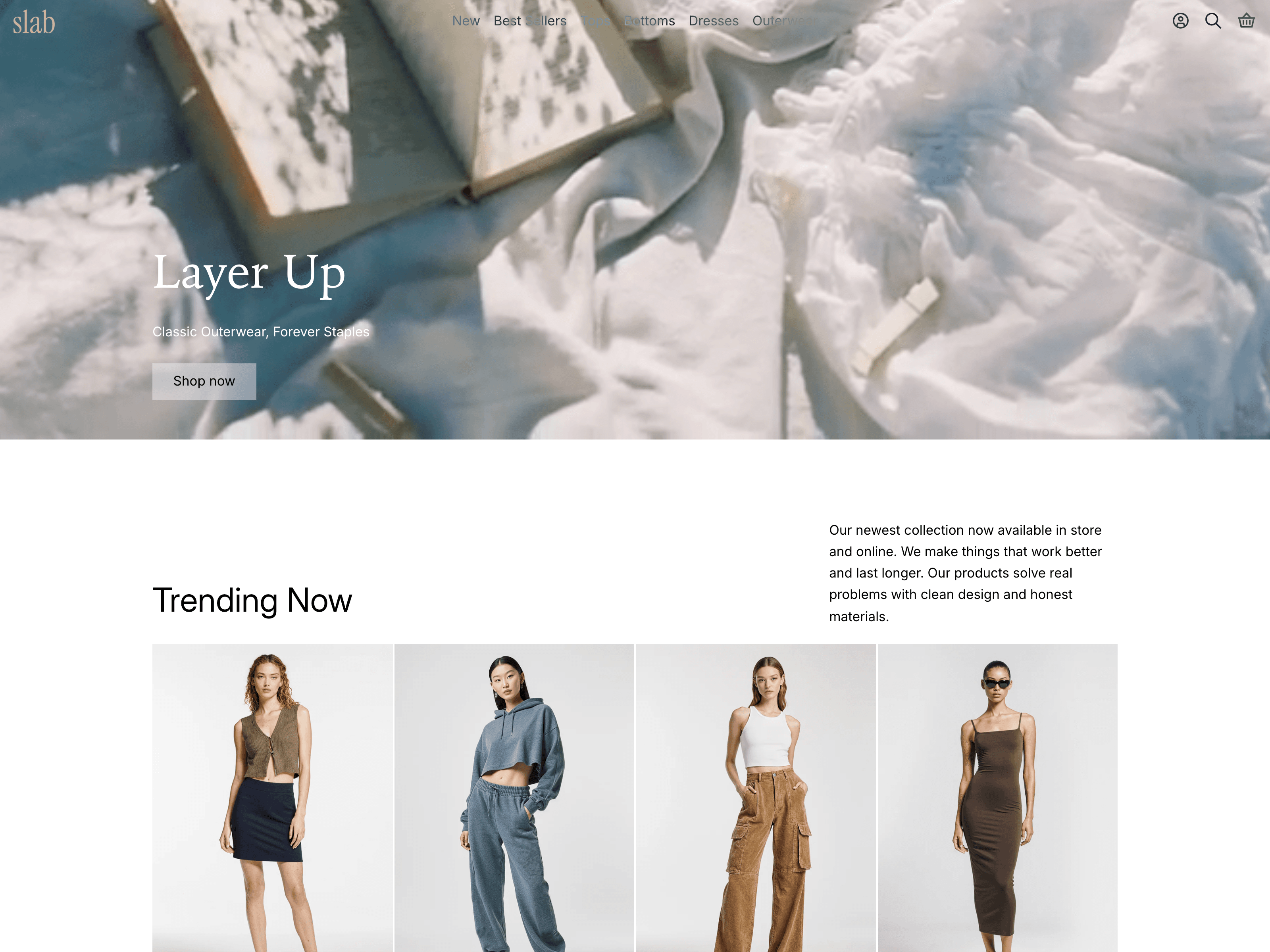 Chiffon — desktop view