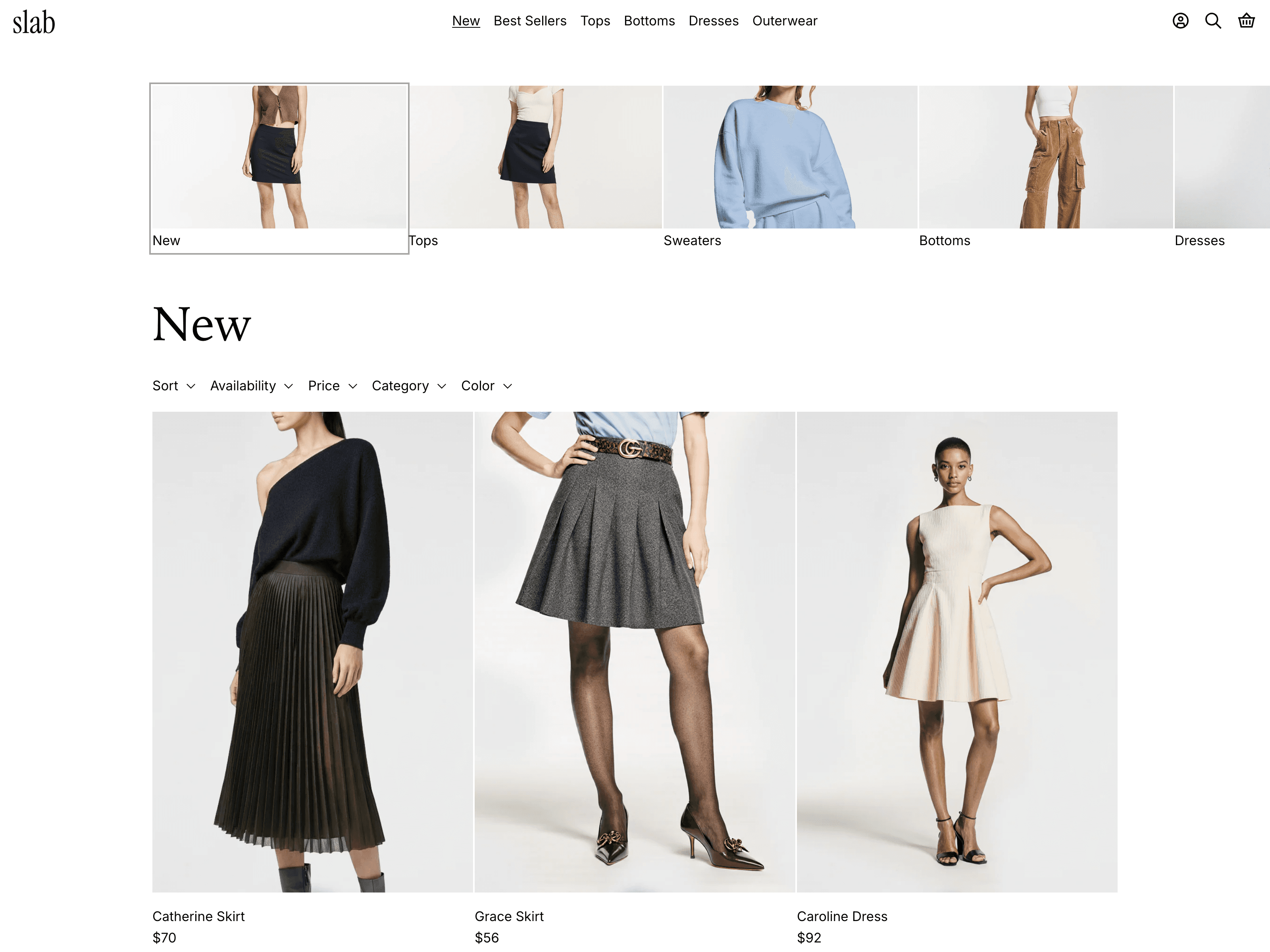 Chiffon — desktop view