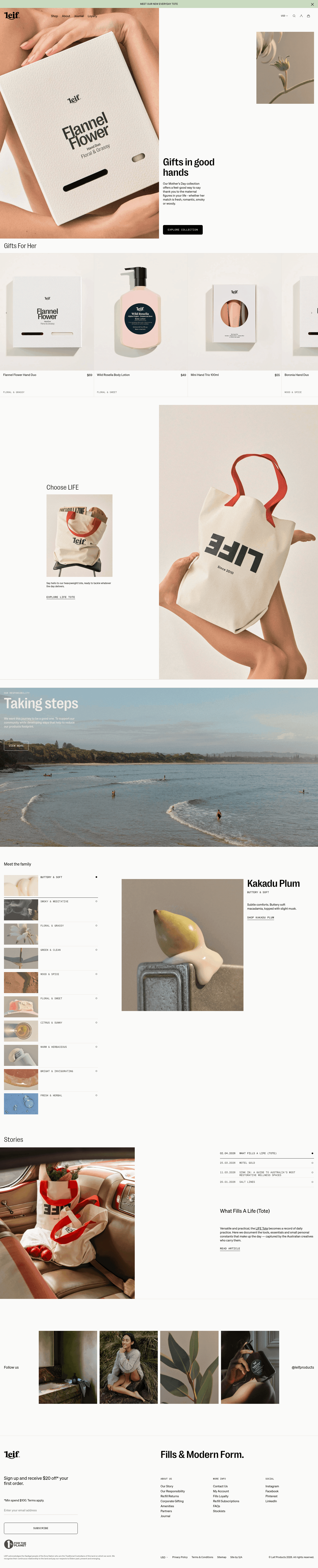 Leif Products desktop screenshot