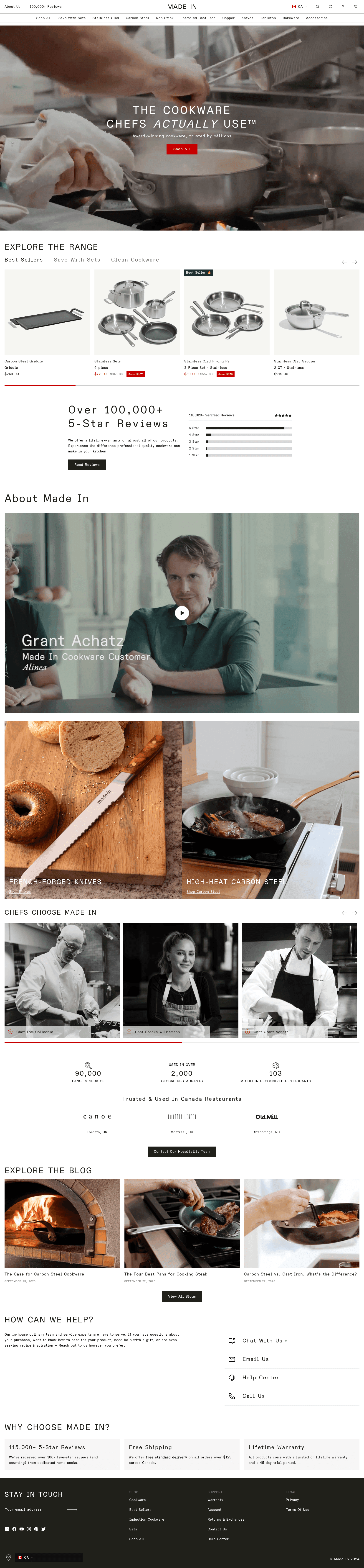 Made In Cookware — vue bureau