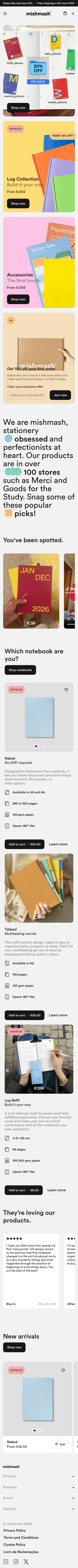 Mishmash mobile screenshot
