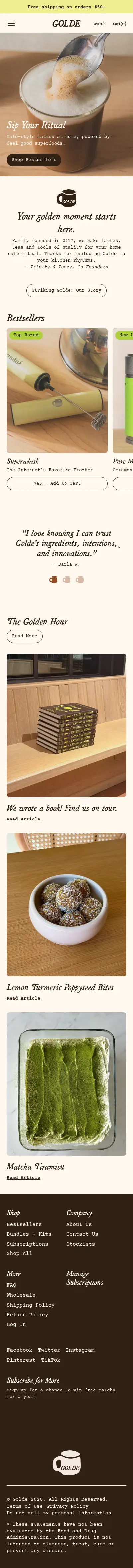 Golde mobile screenshot