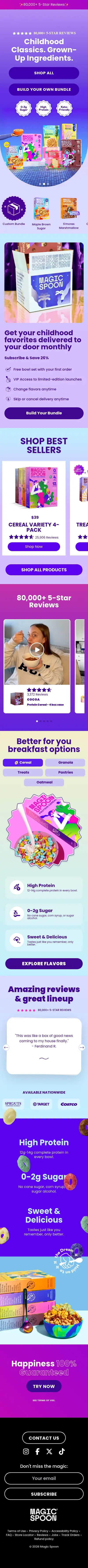 Magic Spoon mobile screenshot