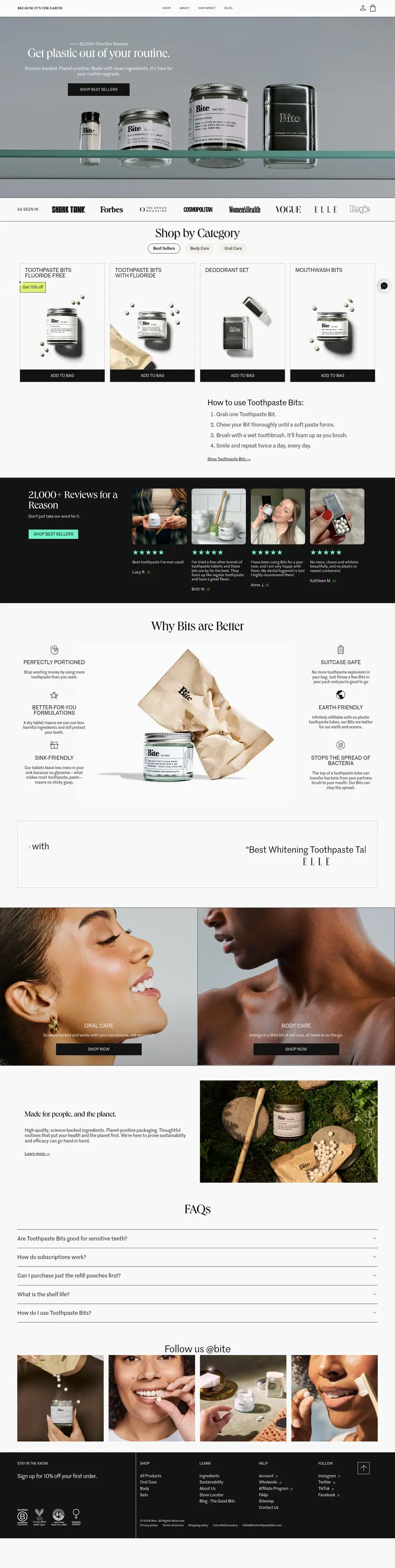 Bite Toothpaste Bits desktop screenshot