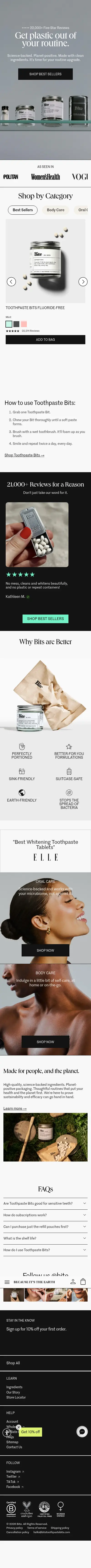 Bite Toothpaste Bits mobile screenshot