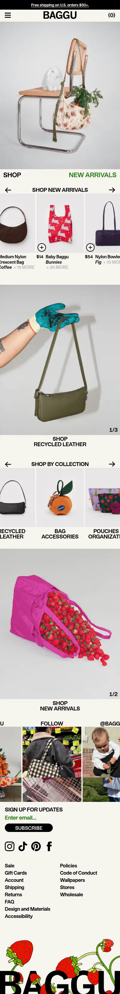 Baggu mobile screenshot