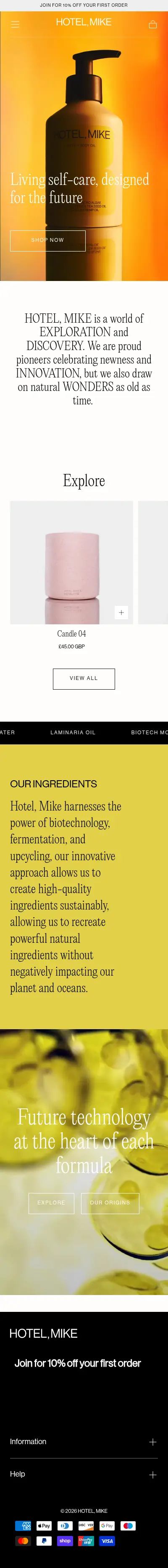 Hotel Mike mobile screenshot