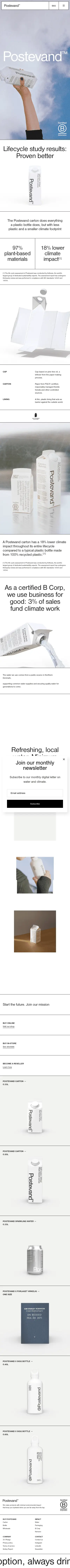 Postevand mobile screenshot