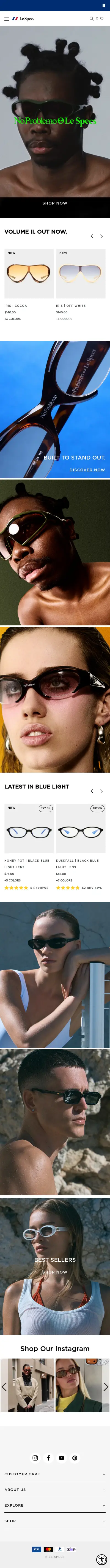 Le Specs mobile screenshot